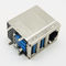 موصل PBT Combo USB 3.0 180 درجة RJ45 لشبكة LAN Ethernet
