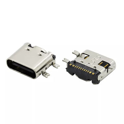 16Pin USB 3.1 وعاء قابل للعكس من النوع C موصل مقبس أنثى SMT