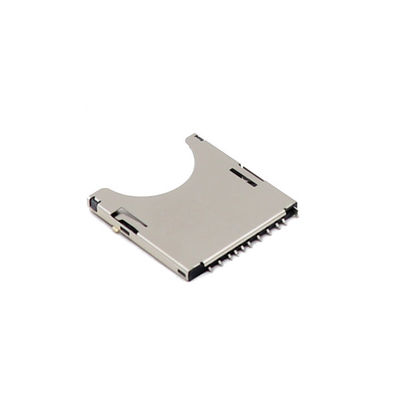 نوع الدفع UL94V-0 مجهري SD Memory بطاقة موصلات SMT Socket 10p
