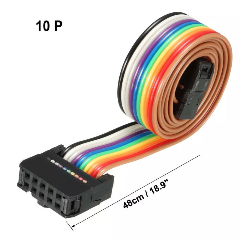 24AWG AWM 2651 FFC IDC Ribbon Cables 26 Pin 2.54mm الملعب مرن PCB مسطح