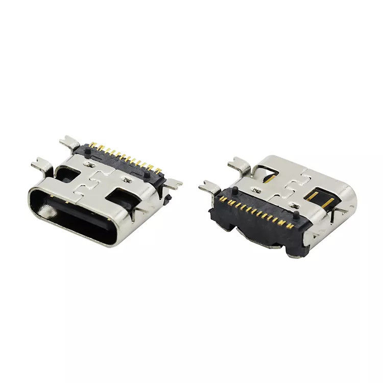 16Pin USB 3.1 وعاء قابل للعكس من النوع C موصل مقبس أنثى SMT