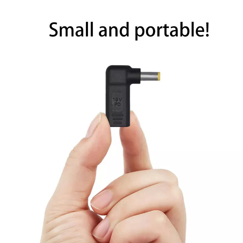 USB Type C أنثى إلى DC 5525 ذكر محول PD شرك محاكاة ساخرة الزناد التوصيل جاك