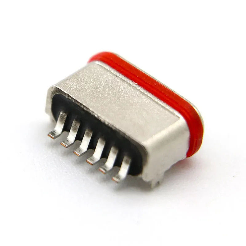 أنثى أفقي SMT 6 دبوس موصل USB3.0 USB3.1 للشحن
