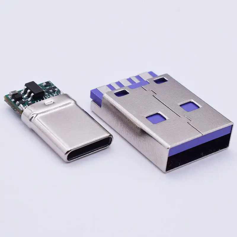 موصل أنثى USB 3.1 من النوع C بـ 24 سنًا، مقاوم للماء، تثبيت أفقي SMT DIP، مقبس USB بلوحة غاطسة