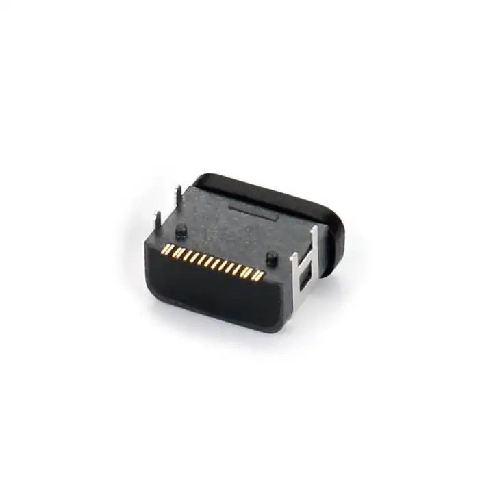 منفذ مقاوم للماء 16Pin USB Type C المرفق الأنثوي SMT أربعة دبوس DIP على المقبس