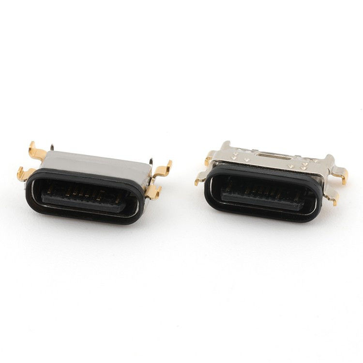 USB C 16Pin Type C Connector الإناثية منتصف الصعود 1.13mm IPX8 مقاوم للماء مع LIM