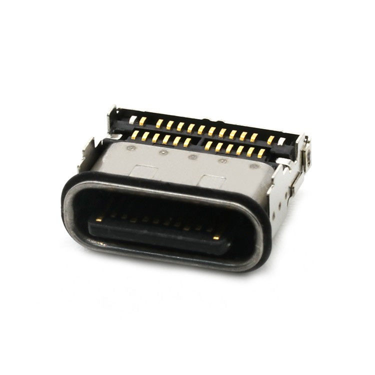 IP68 24Pin عازل المياه USB النوع C المقبس الإناث 2 صف SMT