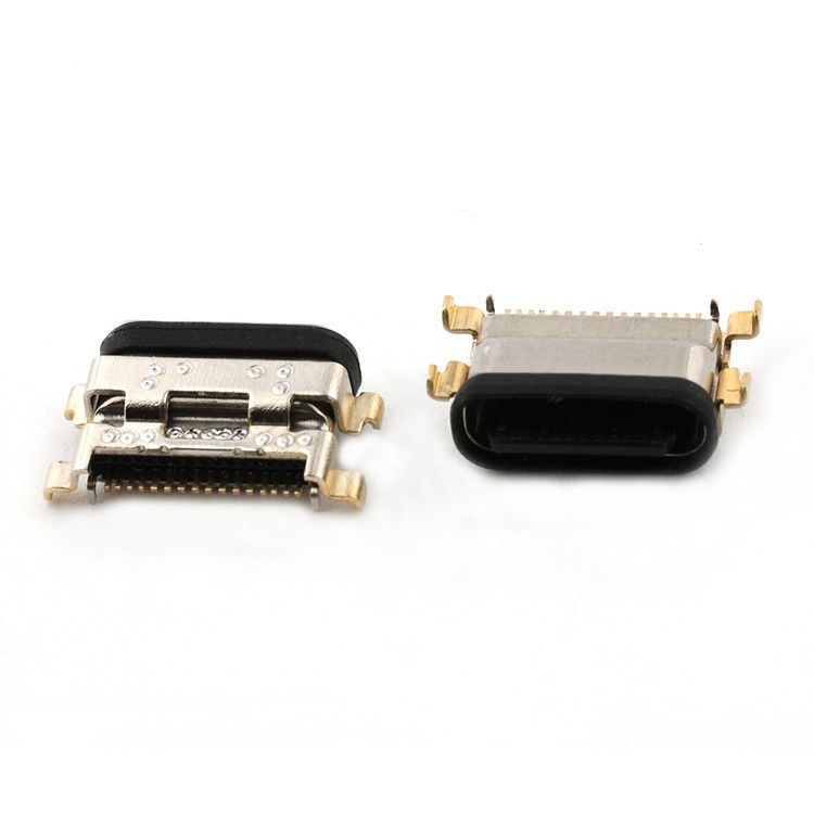 مغرق 1.13mm 16Pin IPX8 عازل المياه USB نوع C ربط المقبس الأنثوي