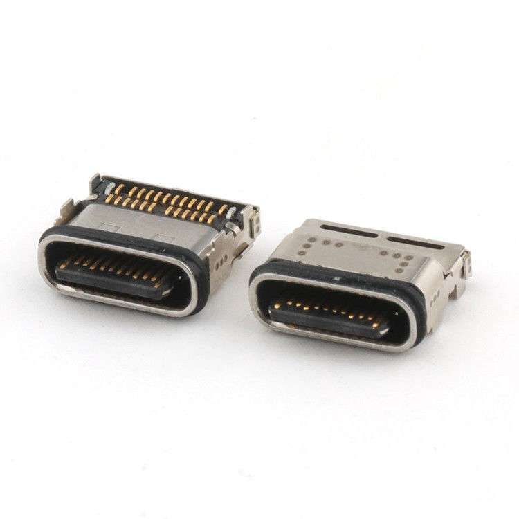 24Pin USB C Connector SMT Type IPX8 عازل المياه USB C Type Connector الأنثى