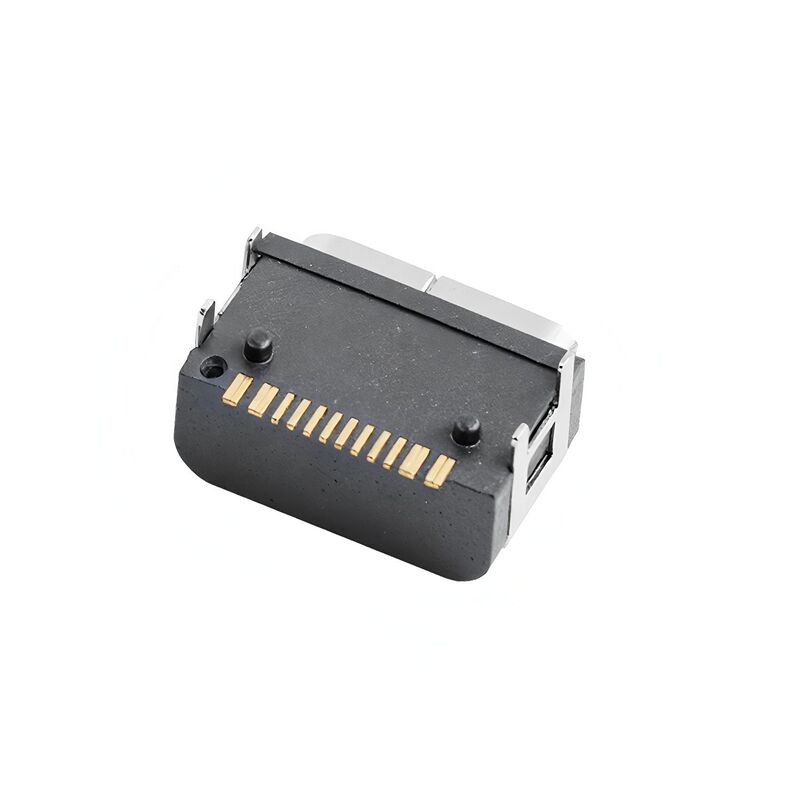 موصل أنثى من النوع C بـ 16 سنًا، تثبيت أفقي SMT، موصل USB مقاوم للماء 5A 20V