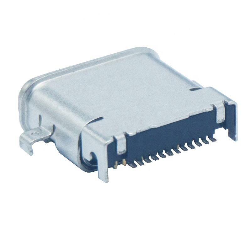 24pin 3.1 عازل المياه IPX7 USB C Connector لـ Smart Wear PCB Charger Connector Type solder c