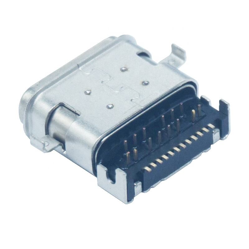 24pin 3.1 عازل المياه IPX7 USB C Connector لـ Smart Wear PCB Charger Connector Type solder c