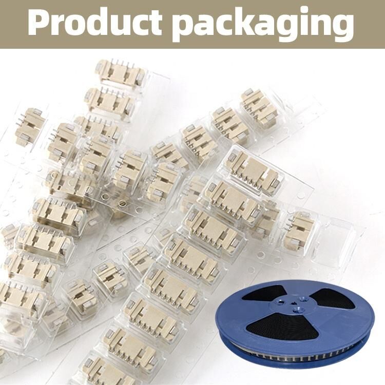 سلك إلى لوحة موصل SMD PH 2.0 مم 6 دبابيس SMT موصل رقاقة عمودي مع غطاء