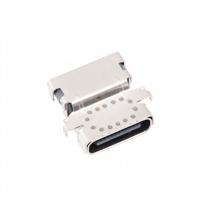 موصل أنثى Type-C USB 3.2 مخصص بسرعة 40 جيجابت في الثانية مقاوم للماء U4 بـ 24 سنّاً SMT DIP للوحة الدوائر المطبوعة PCB مطلي بالذهب وتيار 5 أمبير