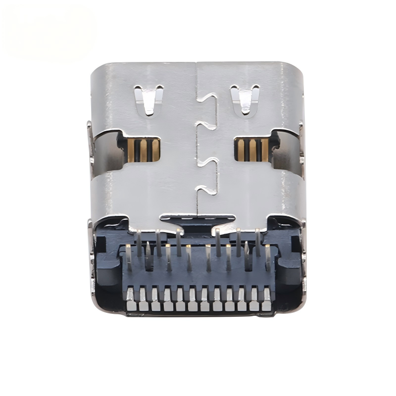مرفق USB 3.2 من نوع C مخصص 40 Gbps عازل المياه U4 سوكت 24 دبوس SMT DIP PCB مصنع المرفق الذكري