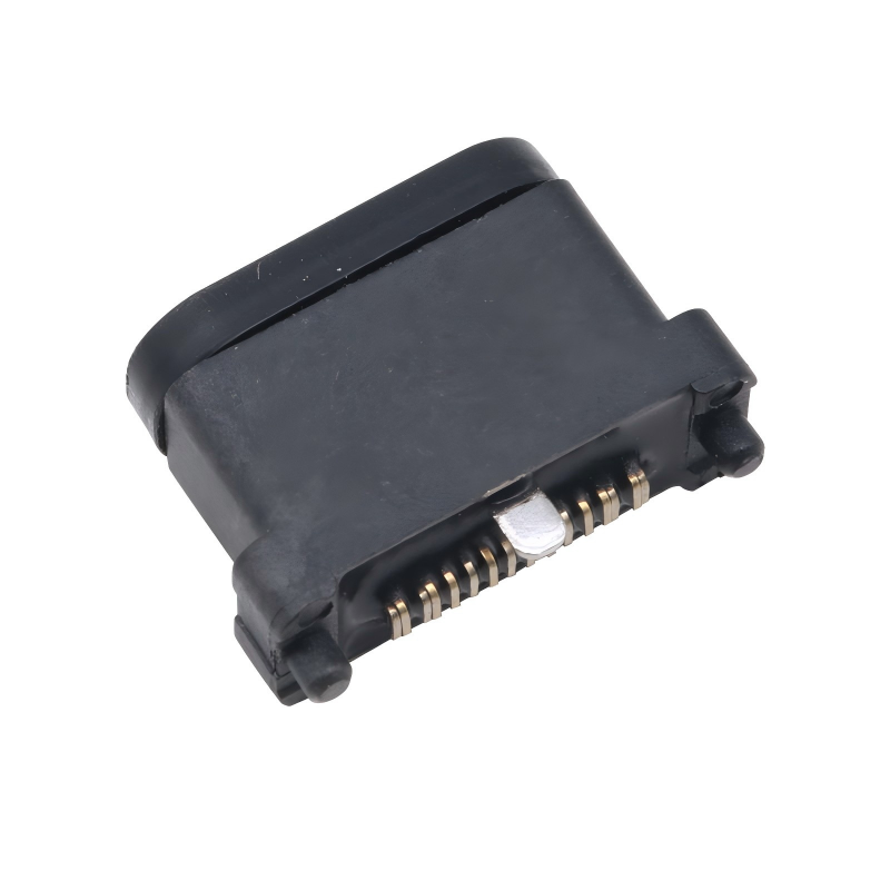 موصل أنثى USB 3.2 Type-C مقاوم للماء، مقبس U4 بـ 24 سنًا للوحة PCB بتقنية SMT DIP، مطلي بالذهب وفولاذ مقاوم للصدأ، 40 جيجابت في الثانية، 5 أمبير 100 فولت تيار متردد