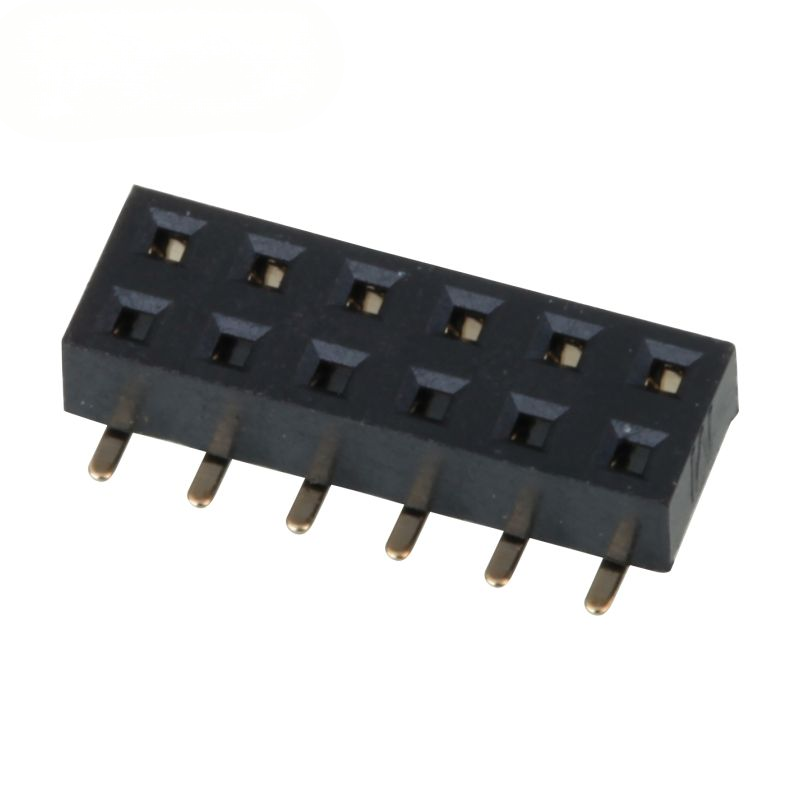 SMD 2.0mm Connector Female Header Dual Row Bottom Entry Gold Plated Pin Female Header