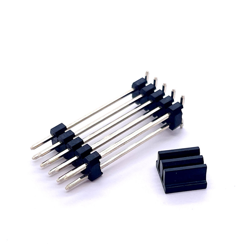 2.0mm Pitch Dual Row 10P USB Brass Pin Header Cap PCB Board Crimp Terminal Connections