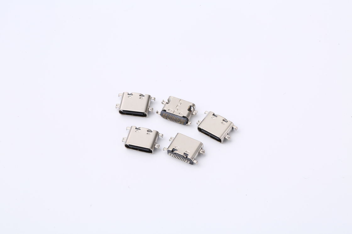 3.0 USB Type C Pcb موصل 3.1mm 16 دبوس Mid Mount USB C Female Socket