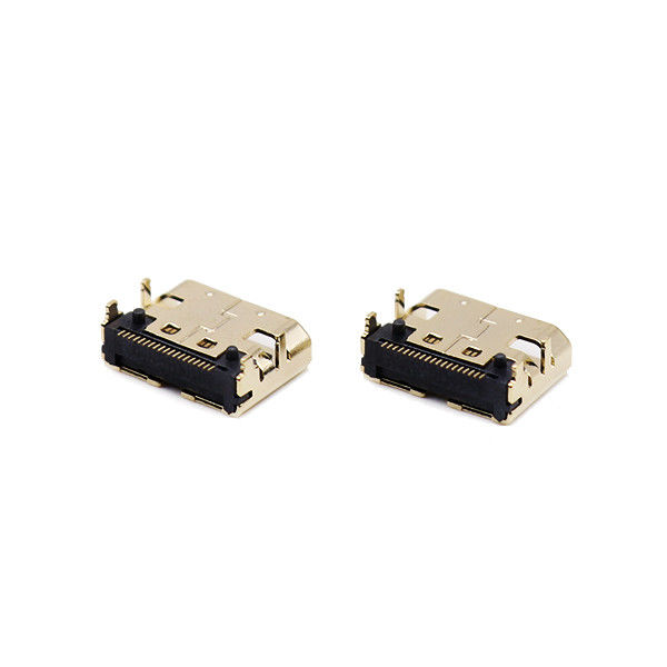 19 دبوس مايكرو HDMI مقبس LCP C نوع موصل أنثى لثنائي الفينيل متعدد الكلور