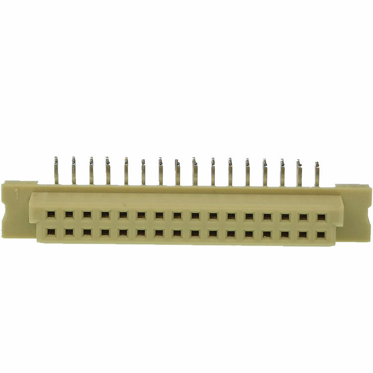 الزاوية اليمنى Din41612 PCB 2.54mm يكتنفها رأس موصل ذكر 2 * 16 دبوس