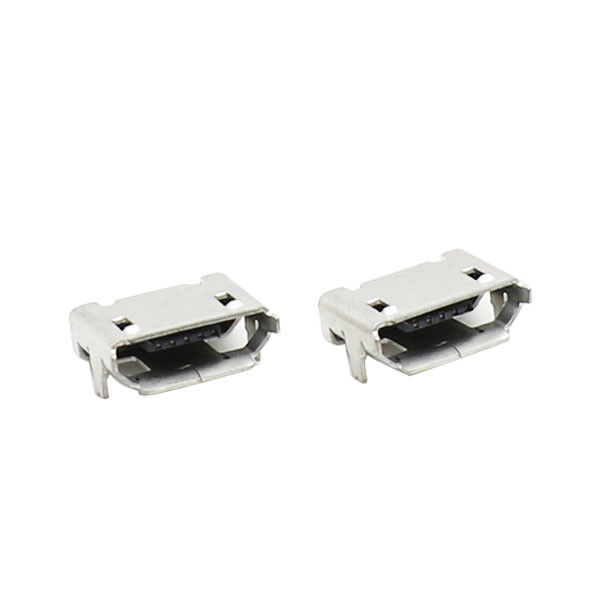SMD تراجع 7.2mm مايكرو USB 5 دبوس موصل نوع B مايكرو USB مقبس ثنائي الفينيل متعدد الكلور مع حافة