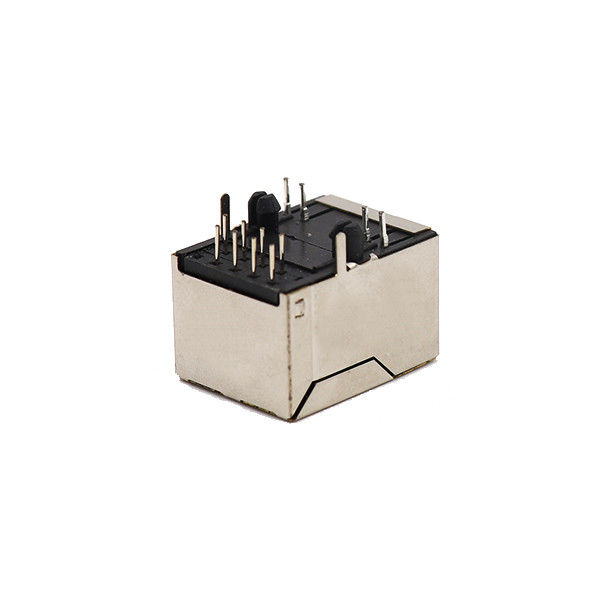 1x1 منفذ محمية أنثى جاك 8P8C RJ45 موصل مع LED وحدات جاك