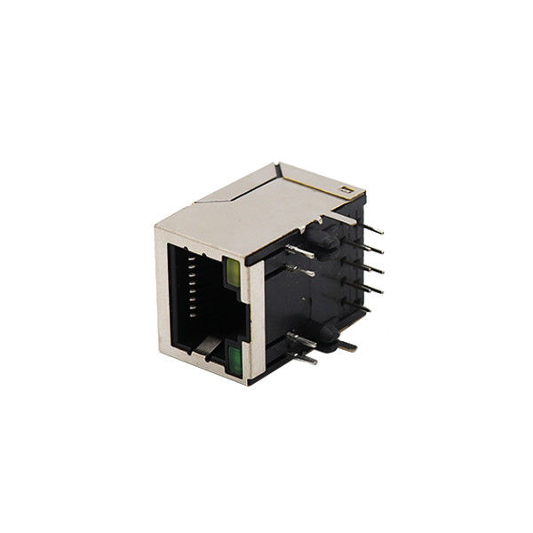 1x1 منفذ محمية أنثى جاك 8P8C RJ45 موصل مع LED وحدات جاك