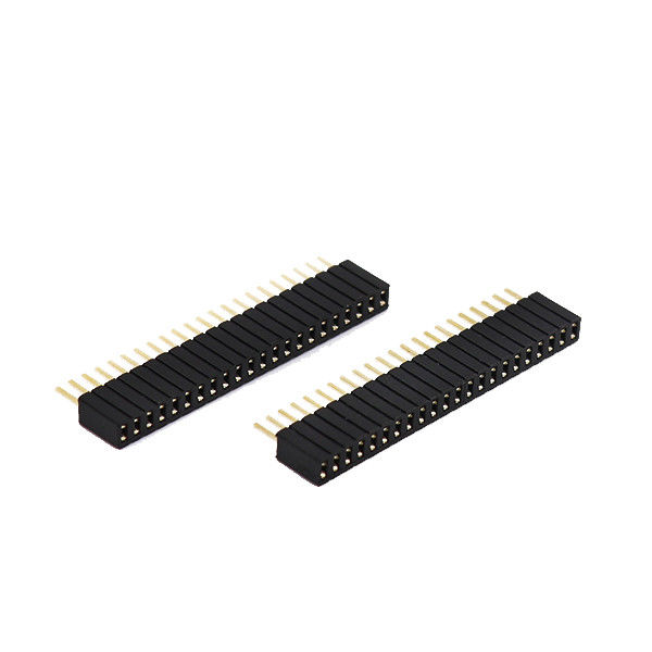 PCB 1.27 مم رأس أنثى صف واحد مستقيم نوع تراجع