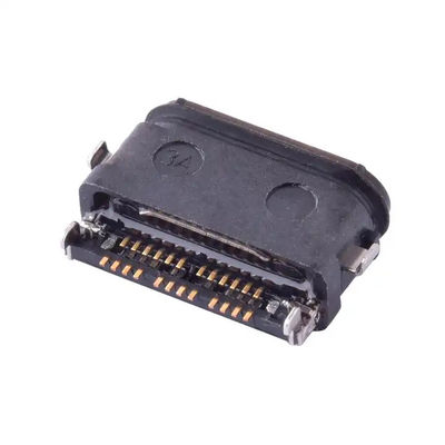 USB4.0 24Pin Type C Connectors مقاوم للماء IPX8 SMT وسط الصعود 0.4mm
