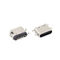 6 دبوس USB من النوع C موصلات مقبس PCB لوحة غرق أنثى 0.8 مللي متر 3.1 مللي متر
